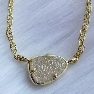 Kendra Scott Iridescent Druzy Gold Hayden Necklace